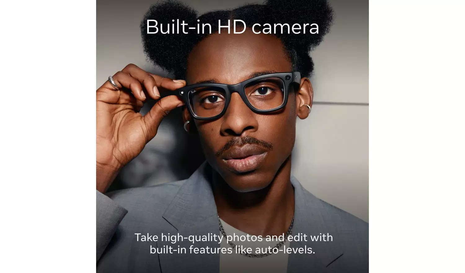 Ray-Ban Meta Wayfarer - Black Transitions - Image 7