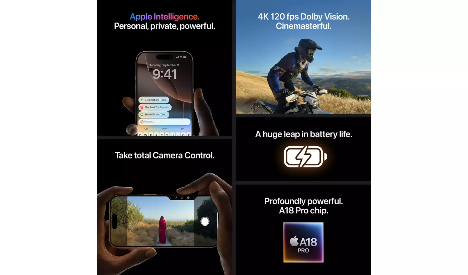 SIM Free iPhone 16 Pro Max 5G 256GB AI Mobile Phone - Black - Image 7