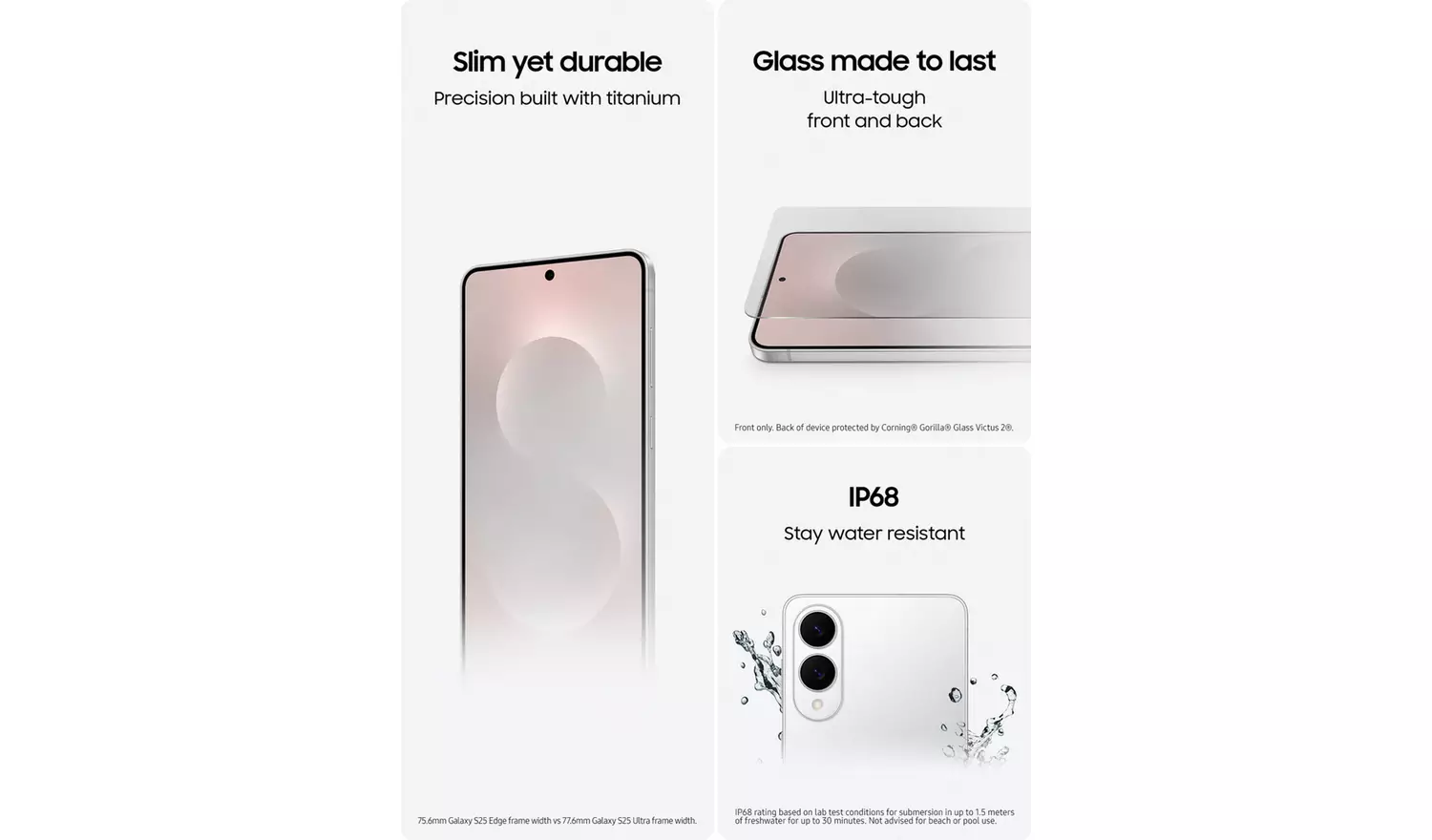 SIM Free Samsung Galaxy S25 Edge 5G 256GB AI Phone Jet Black - Image 9